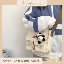 Túi Xách Đeo Vai Vải Canvas