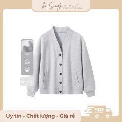 áo cardigan xám