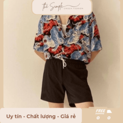 quần đùi đen nam tính